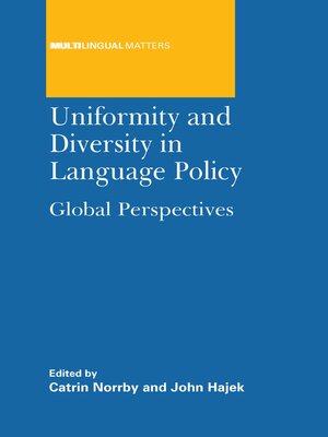 cover image of Uniformity and Diversity in Language Policy